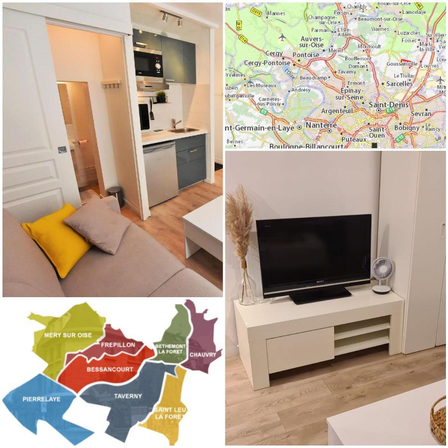 Appartement Au Coeur De La Ville De Taverny Luaran gambar